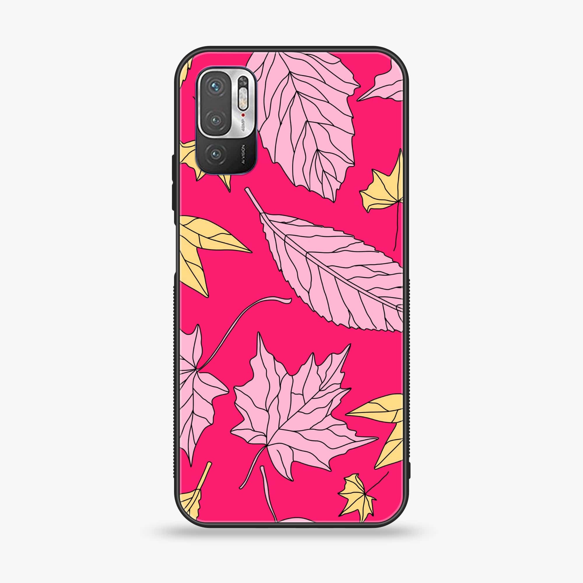 Xiaomi Redmi Note 10 5G - Floral Series Design 6 - Premium Printed Glass soft Bumper shock Proof Case