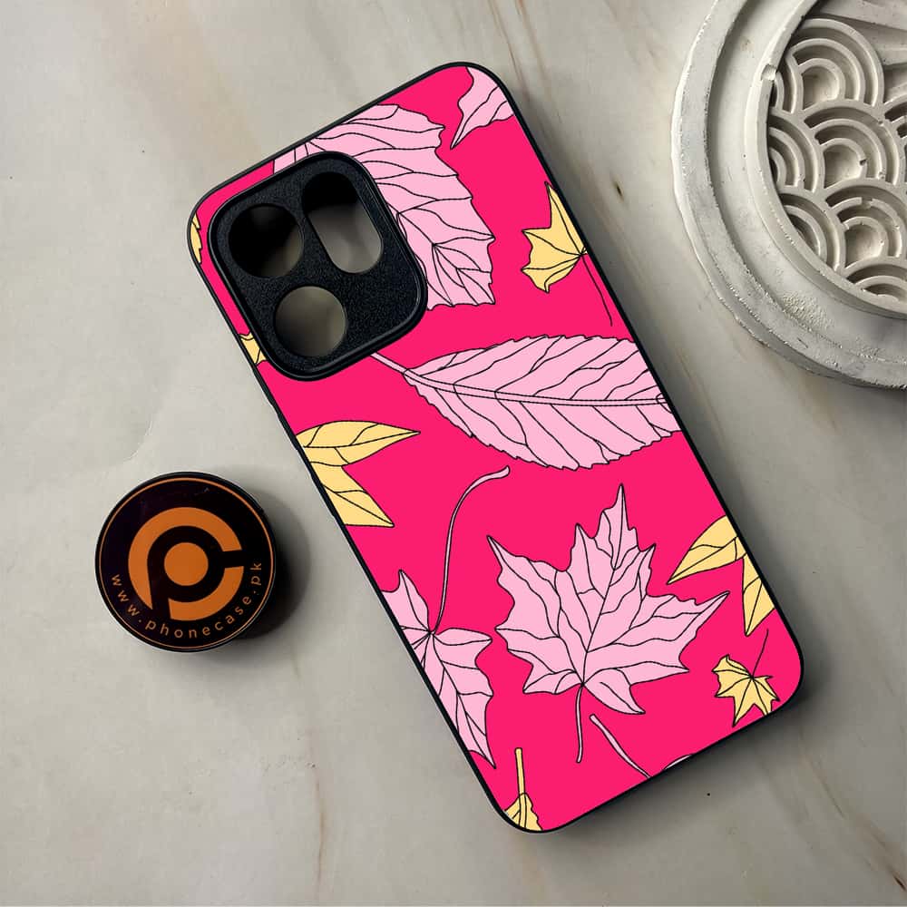 Oppo Reno 14F 5G - Floral Series Design 6 - Premium Metal Printed Soft Bumper Shockproof Case