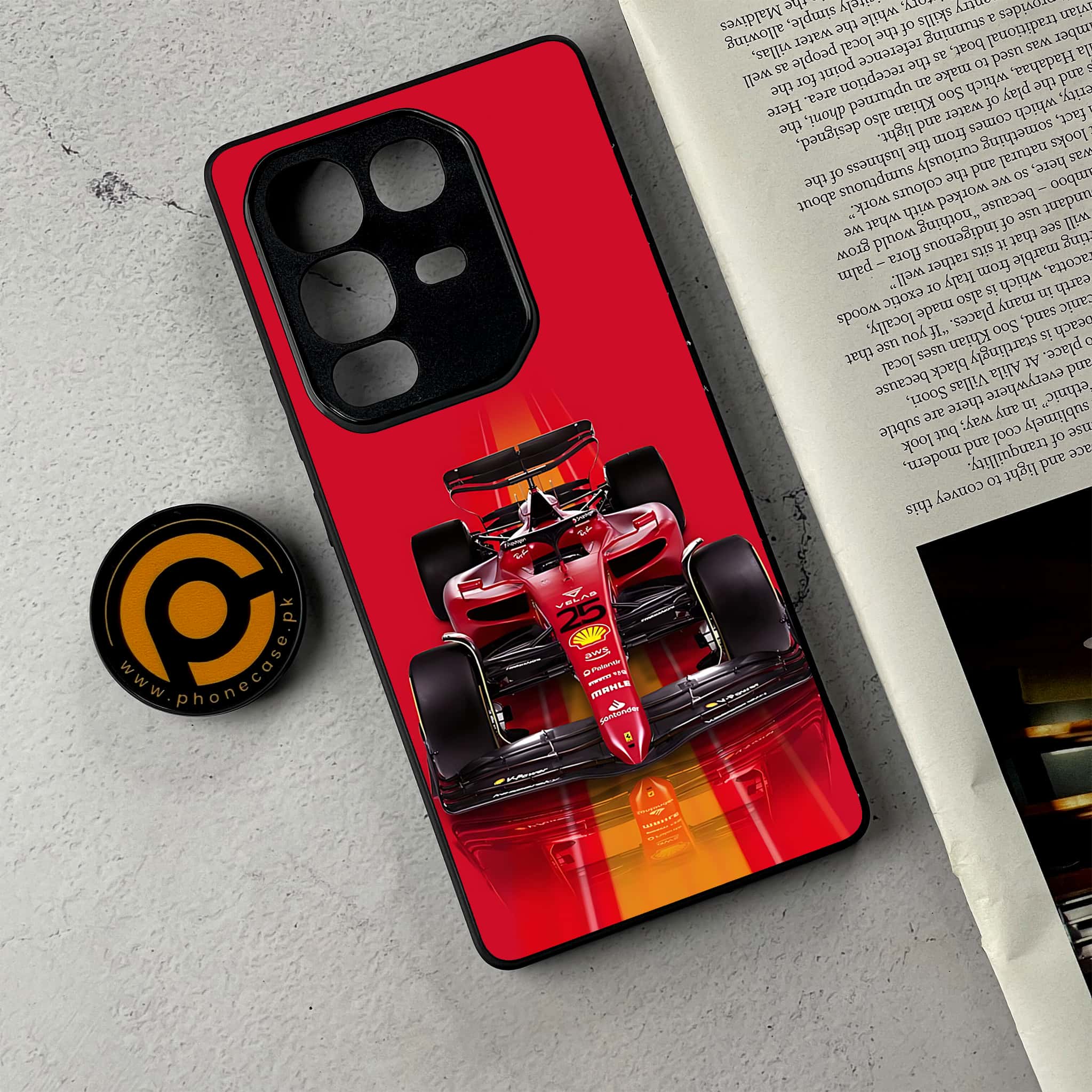 Infinix Note 50 Pro Plus - Formula 1 Design Series - Premium Metal Printed Soft Bumper Shockproof Case