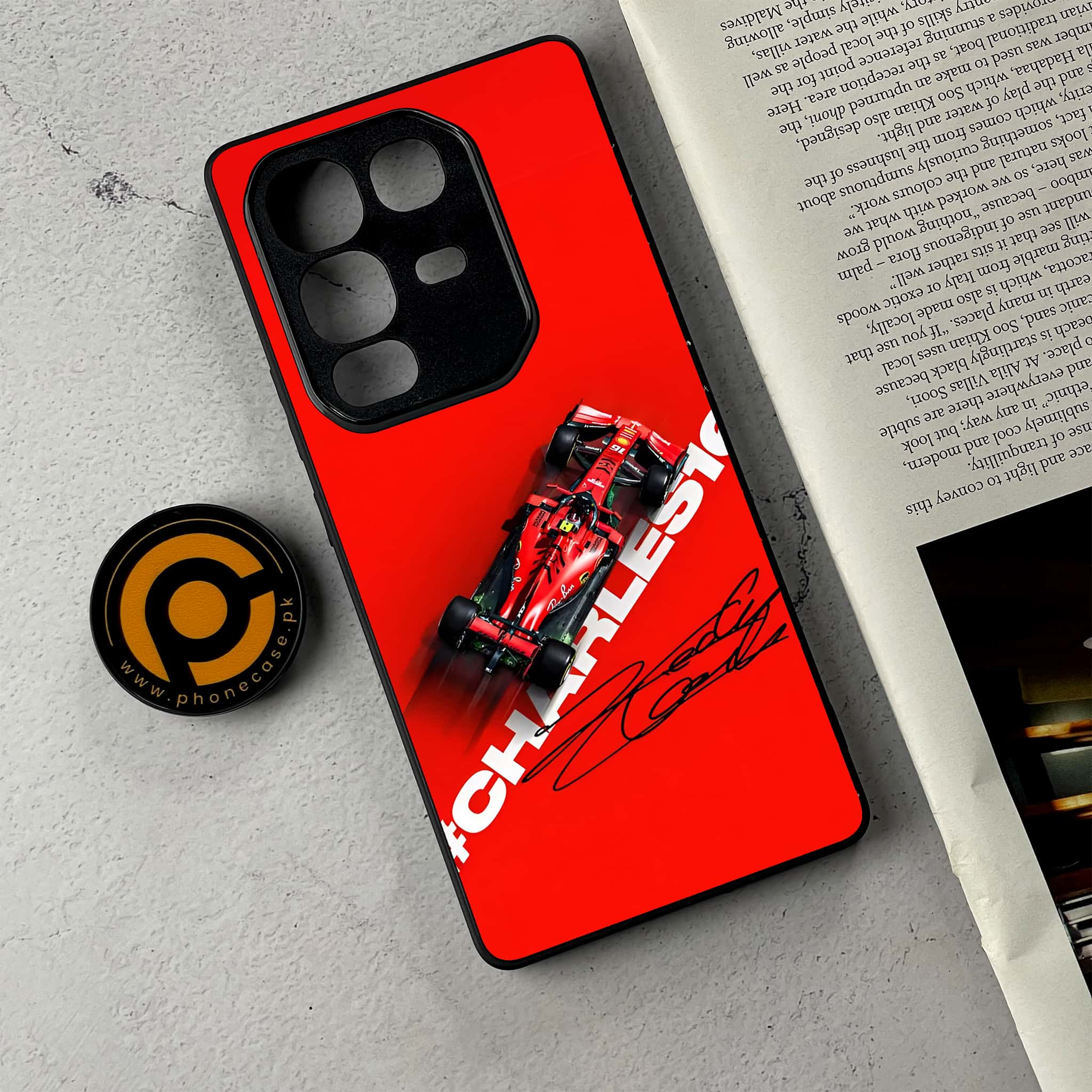 Infinix Note 50 Pro Plus - Formula 1 Design Series - Premium Metal Printed Soft Bumper Shockproof Case
