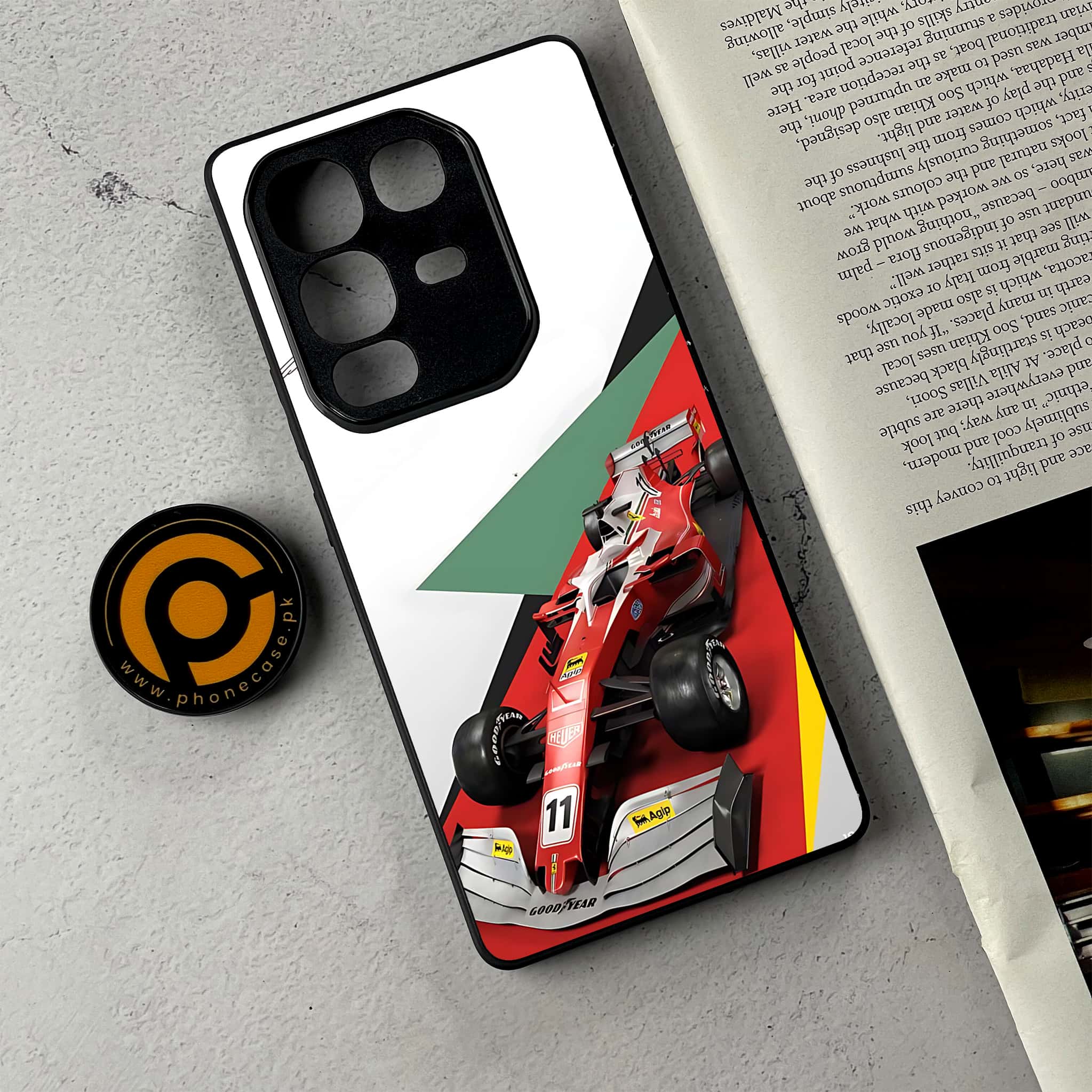 Infinix Note 50 Pro Plus - Formula 1 Design Series - Premium Metal Printed Soft Bumper Shockproof Case