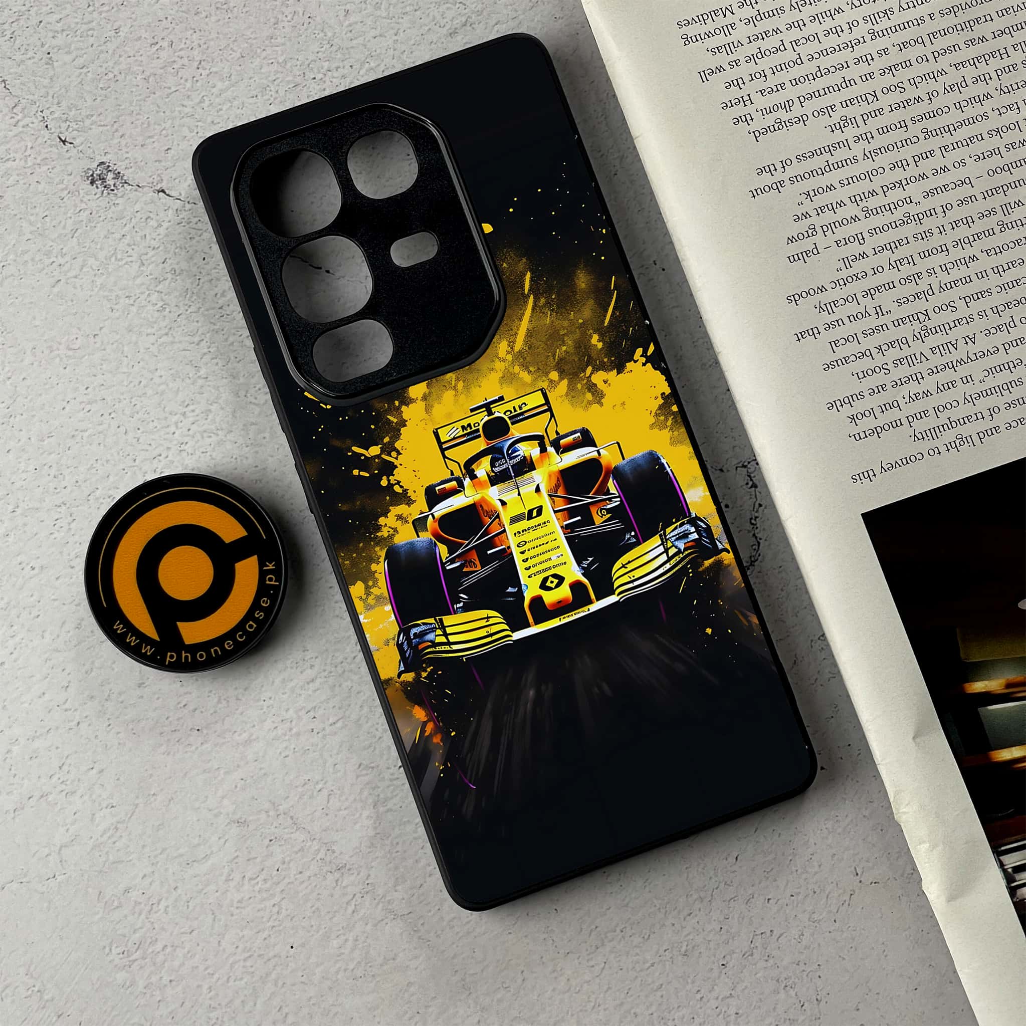 Infinix Note 50 Pro Plus - Formula 1 Design Series - Premium Metal Printed Soft Bumper Shockproof Case