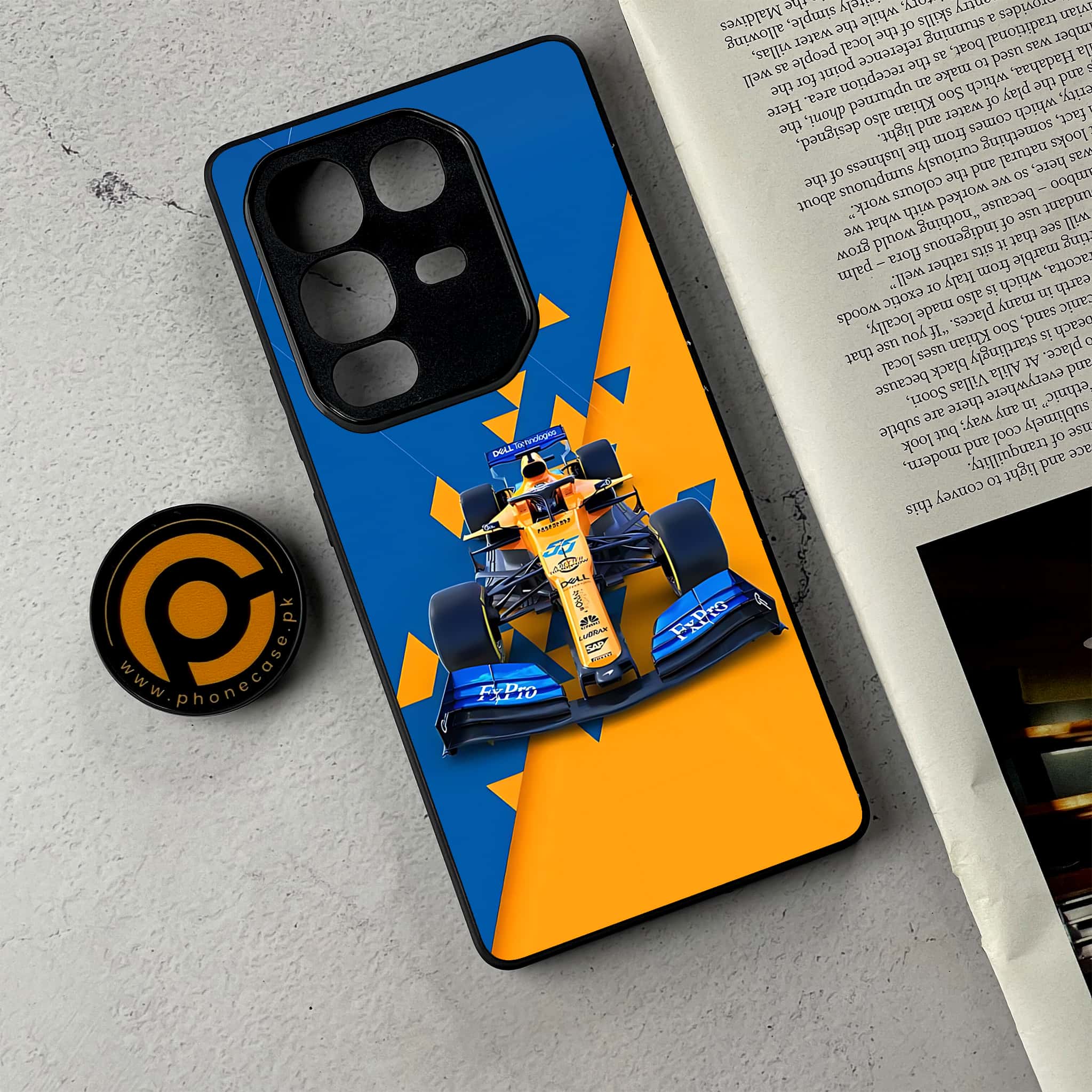 Infinix Note 50 Pro Plus - Formula 1 Design Series - Premium Metal Printed Soft Bumper Shockproof Case