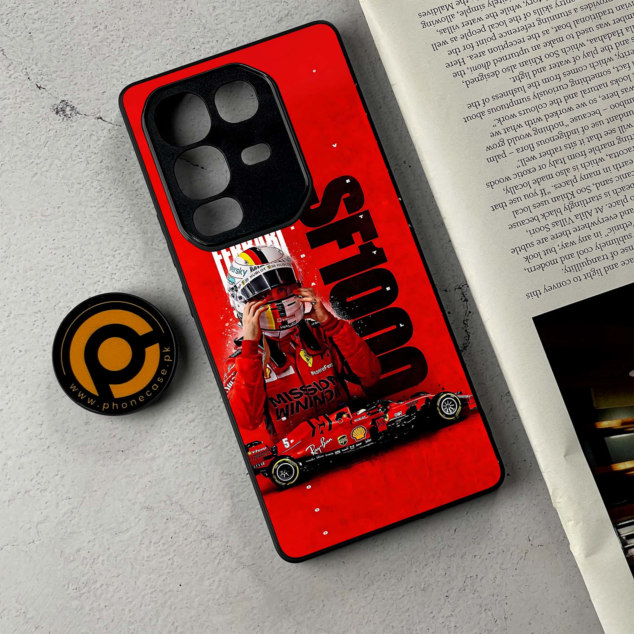 Infinix Note 50 Pro Plus - Formula 1 Design Series - Premium Metal Printed Soft Bumper Shockproof Case