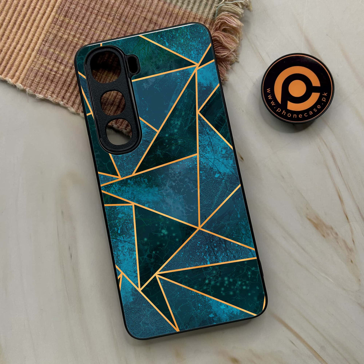 Geometric Marble Premium Metal Phone Case All Models