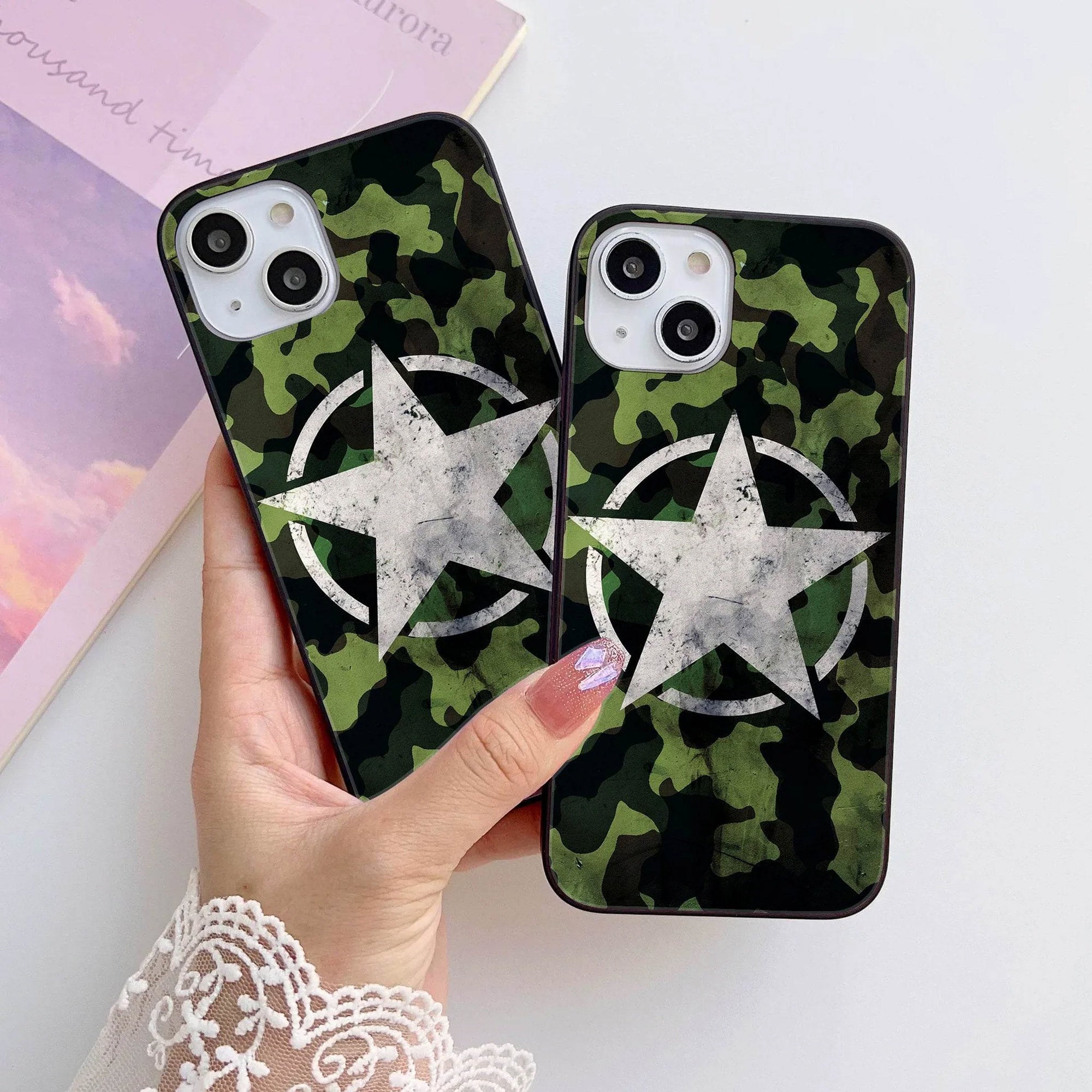 HQ Ultra Shine Premium Metal Phone Case All Models Design-072 Premium Glossy Phone Case