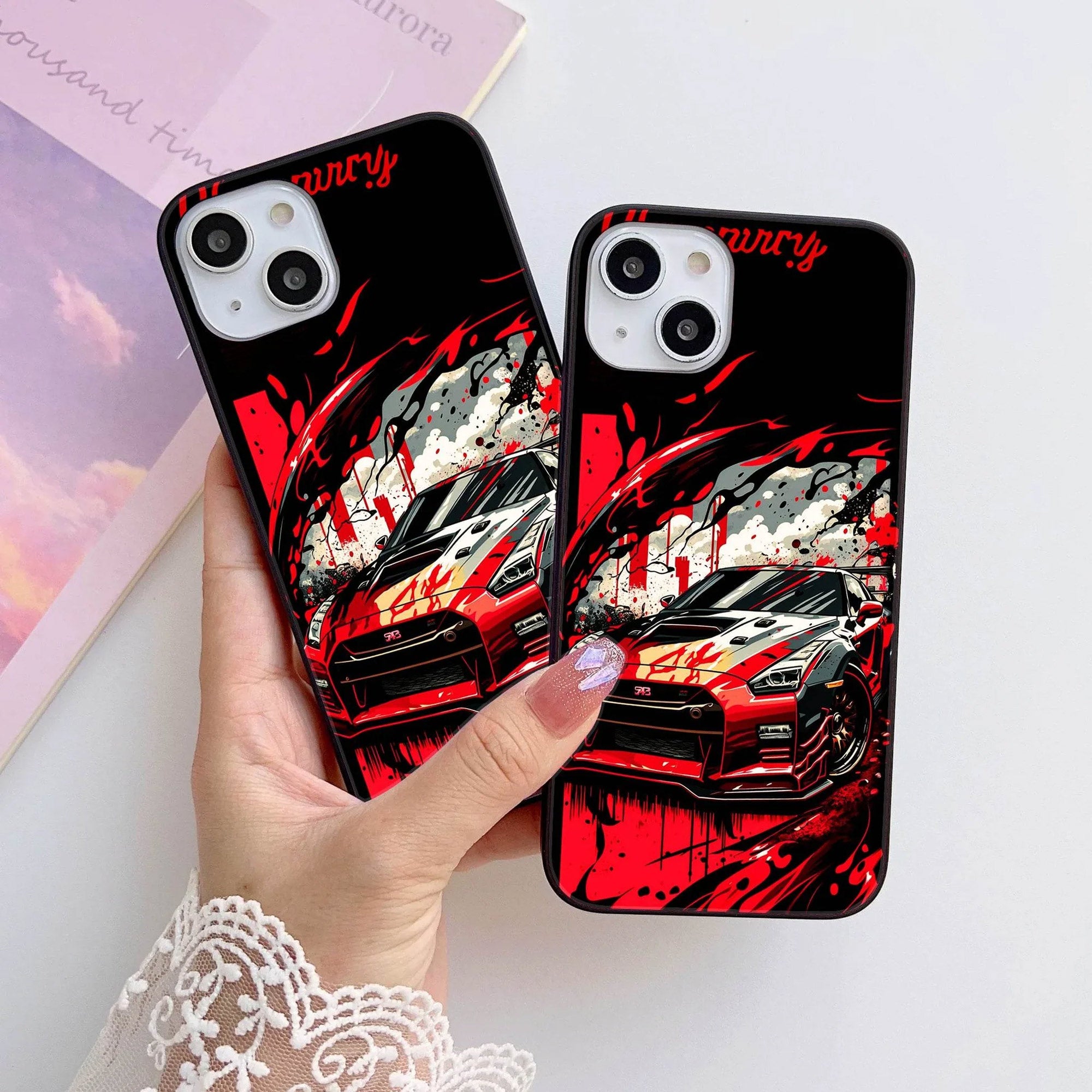 HQ Ultra Shine Premium Metal Phone Case All Models Design-080 Premium Glossy Phone Case
