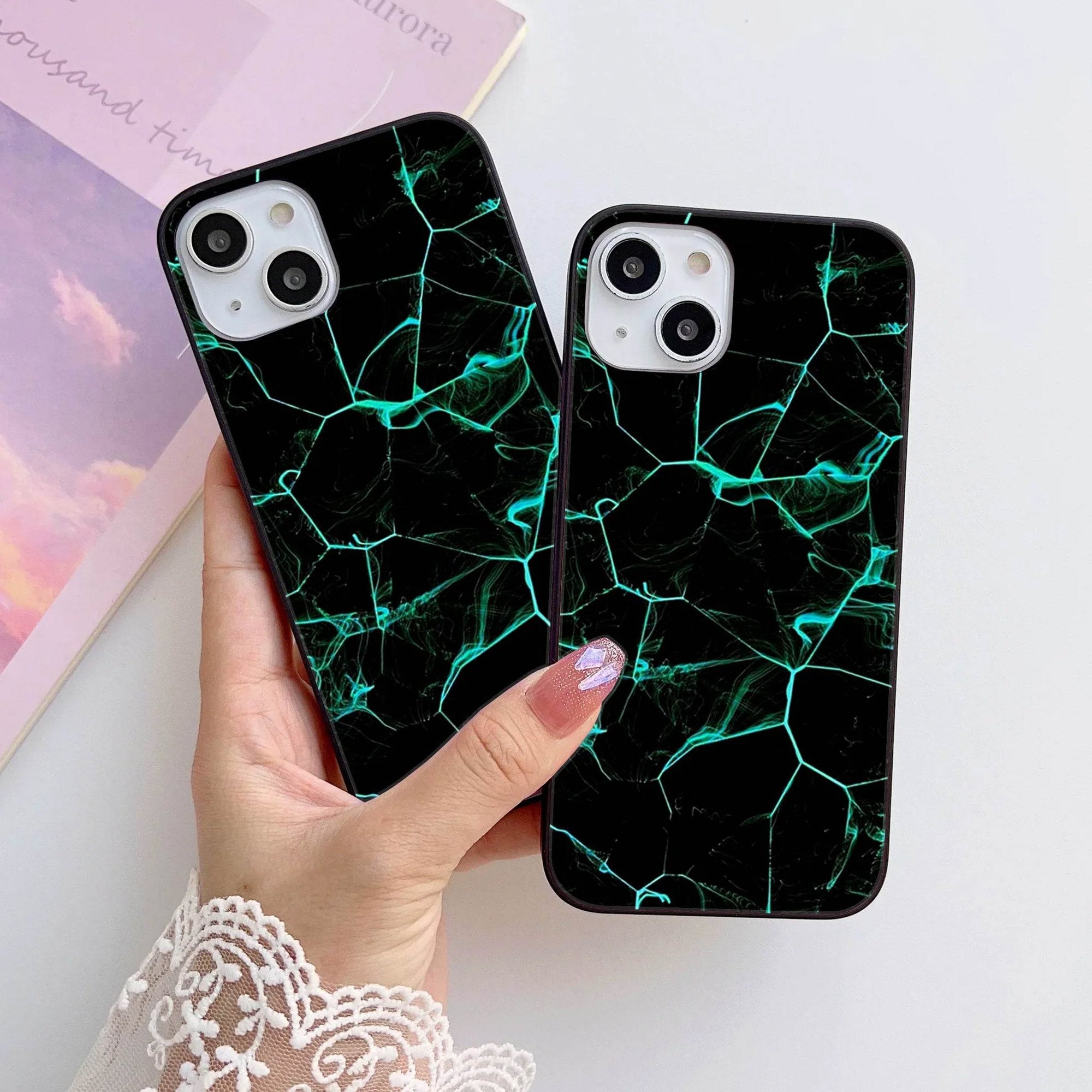HQ Ultra Shine Premium Metal Phone Case All Models Design-095 Premium Glossy Phone Case