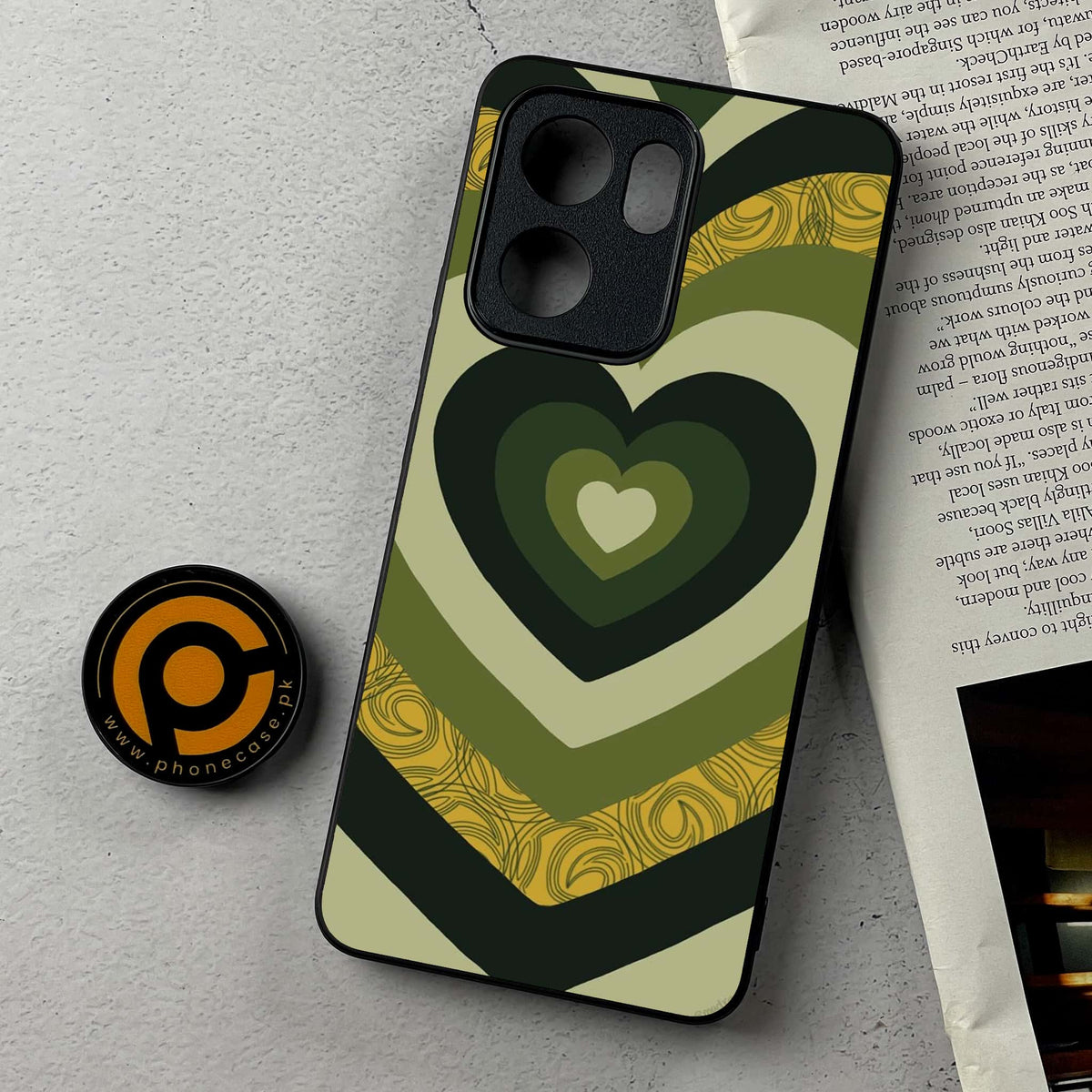 Oppo Reno 14F 5G - Heart Beat 2.0 Series - Premium Metal Printed Soft Bumper Shockproof Case