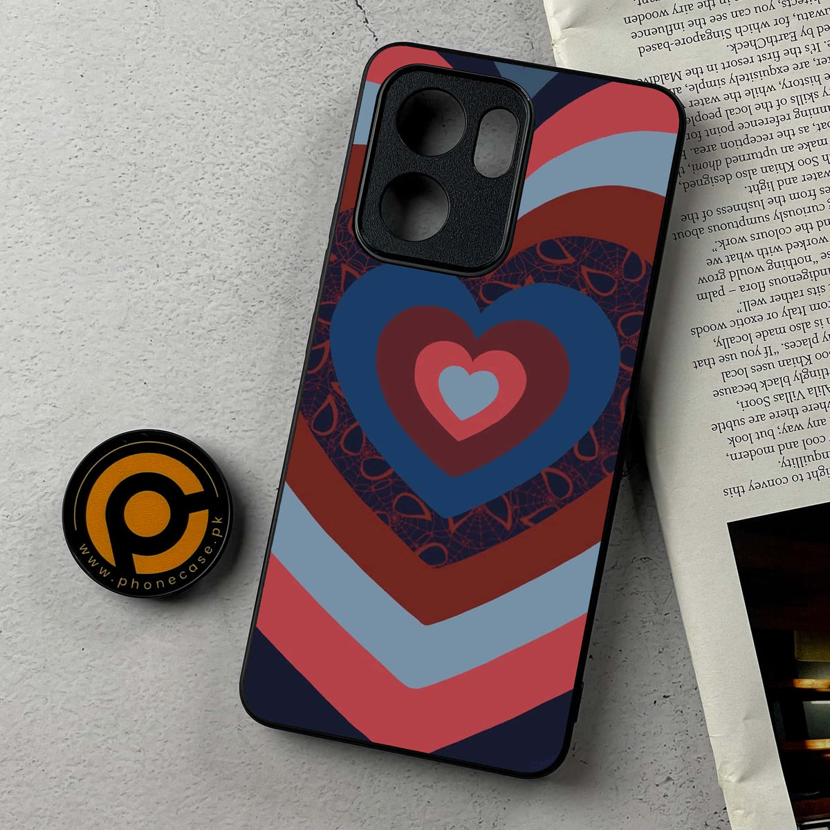 Oppo Reno 14F 5G - Heart Beat 2.0 Series - Premium Metal Printed Soft Bumper Shockproof Case