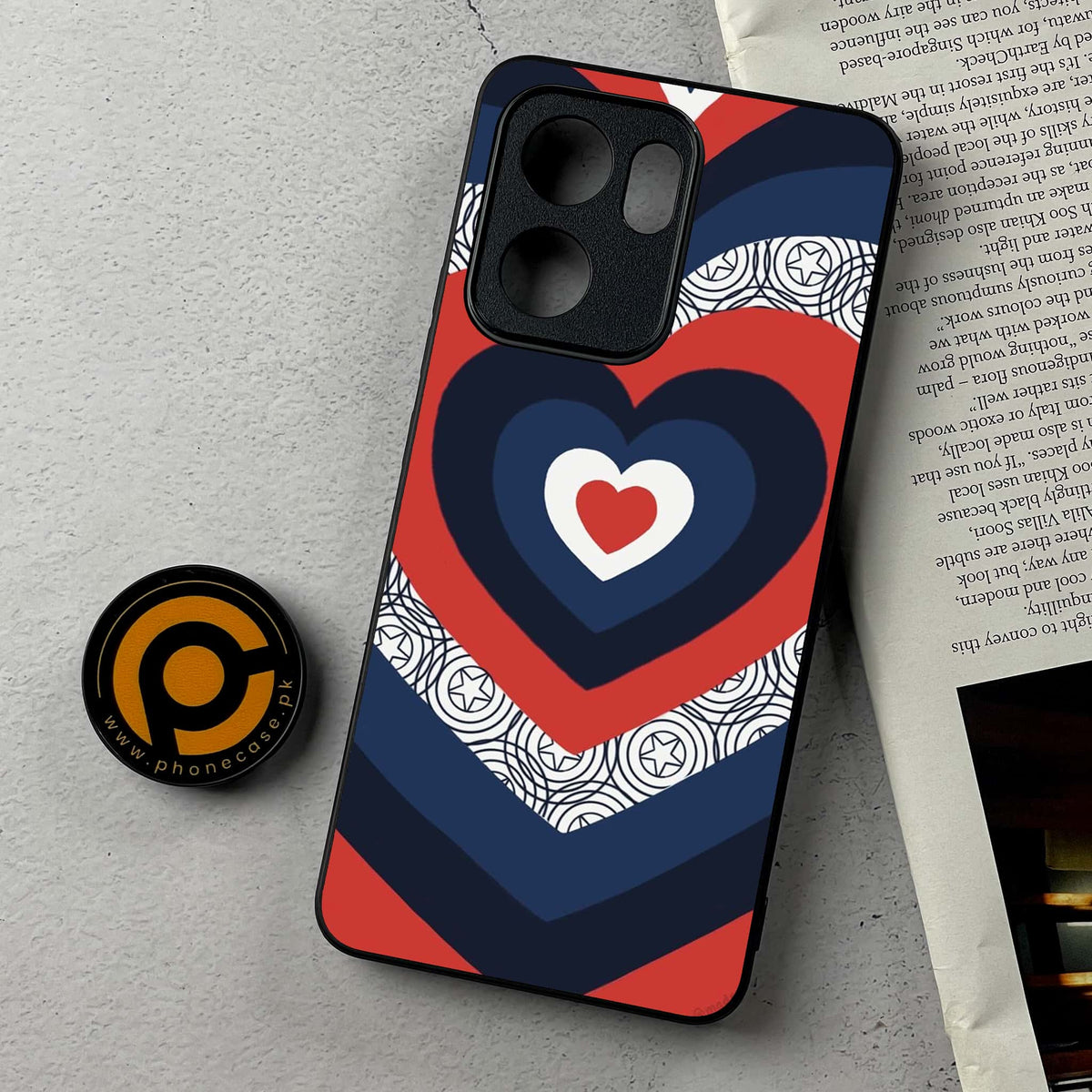 Oppo Reno 14F 5G - Heart Beat 2.0 Series - Premium Metal Printed Soft Bumper Shockproof Case