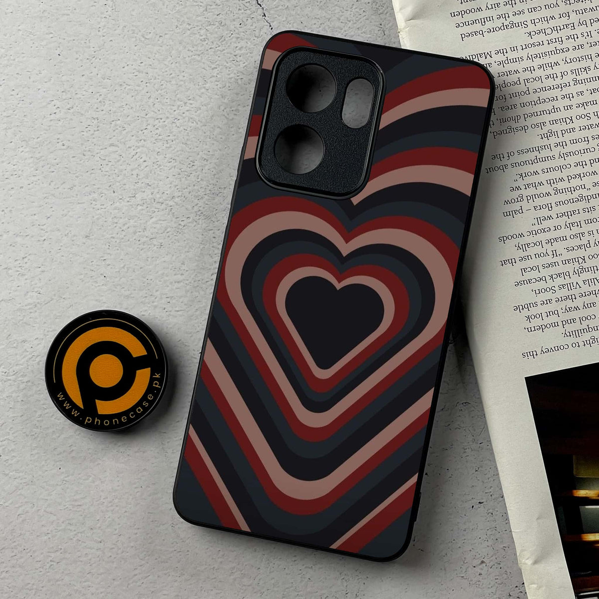 Oppo Reno 14F 5G - Heart Beat 2.0 Series - Premium Metal Printed Soft Bumper Shockproof Case