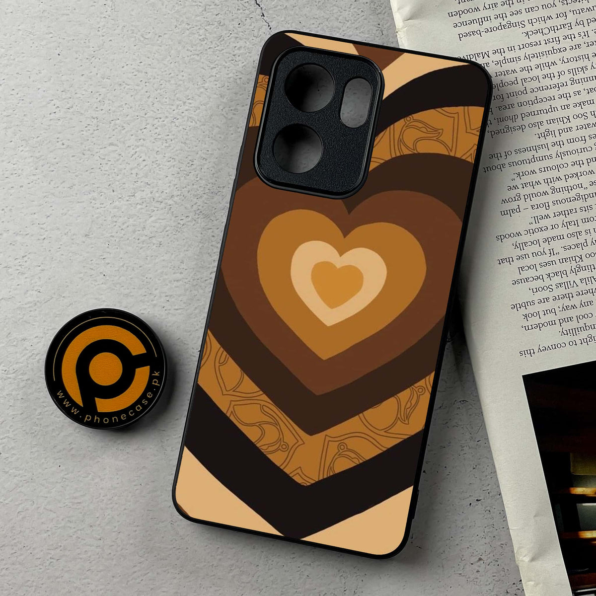 Oppo Reno 14F 5G - Heart Beat 2.0 Series - Premium Metal Printed Soft Bumper Shockproof Case