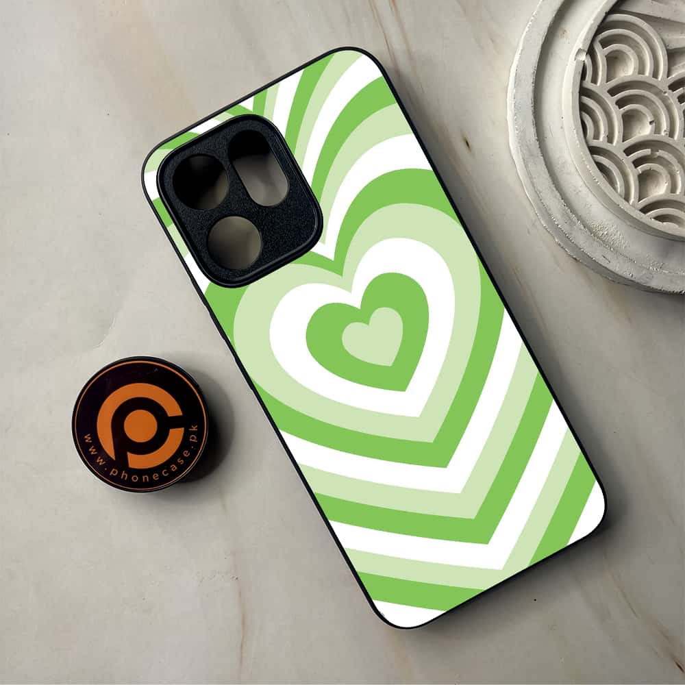 Oppo Reno 14F 5G - Heart Beat Series - Premium Metal Printed Soft Bumper Shockproof Case