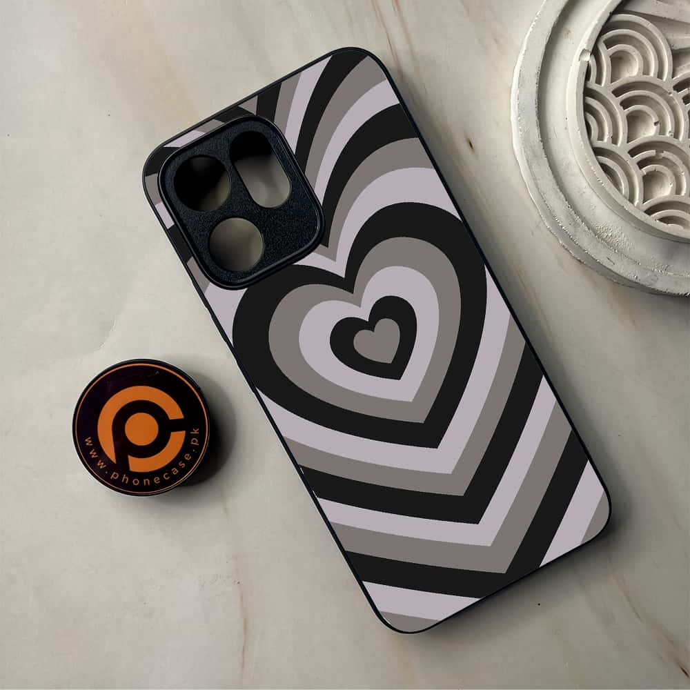 Oppo Reno 14F 5G - Heart Beat Design 1 - Premium Metal Printed Soft Bumper Shockproof Case CS-40688