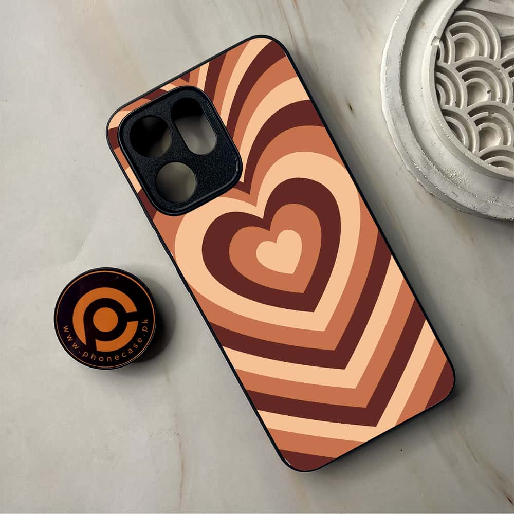 Oppo Reno 14F 5G - Heart Beat Series - Premium Metal Printed Soft Bumper Shockproof Case