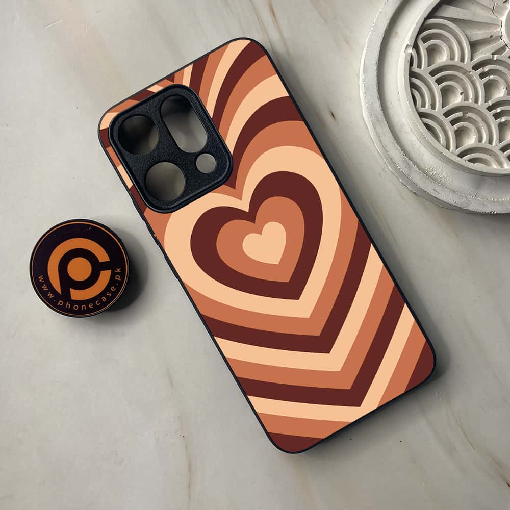 Oppo Reno 14 5G - Heart Beat Series - Premium Metal Printed soft Bumper shock Proof Case