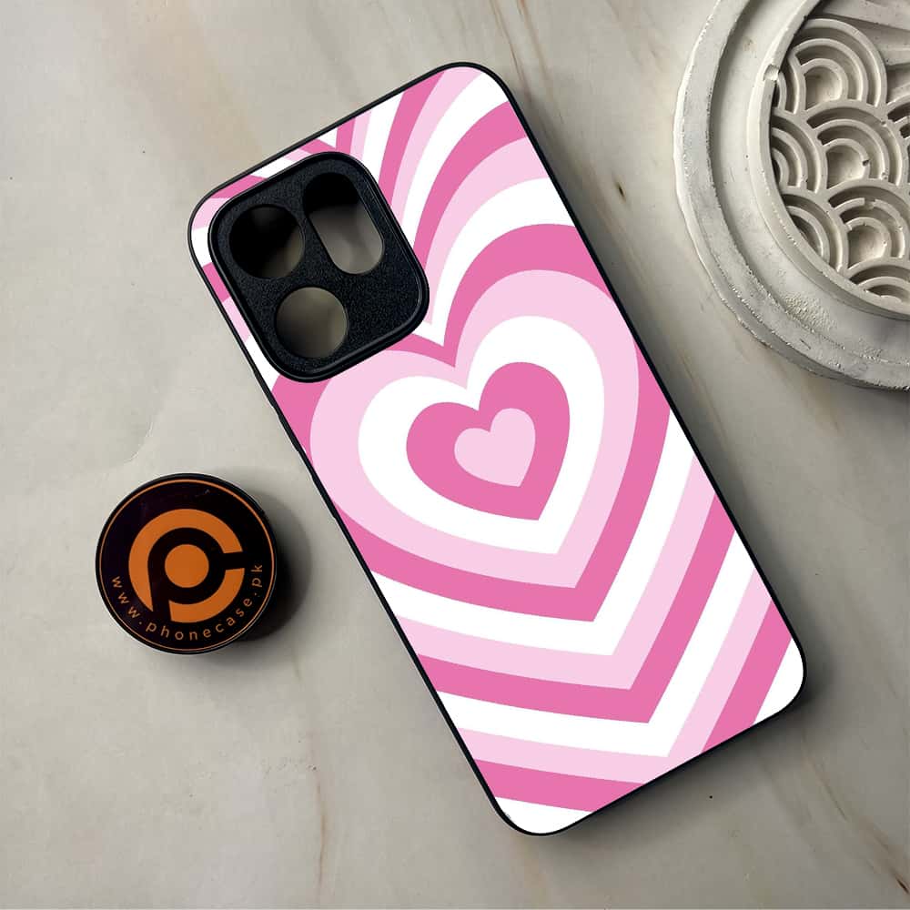 Oppo Reno 14F 5G - Heart Beat Series - Premium Metal Printed Soft Bumper Shockproof Case