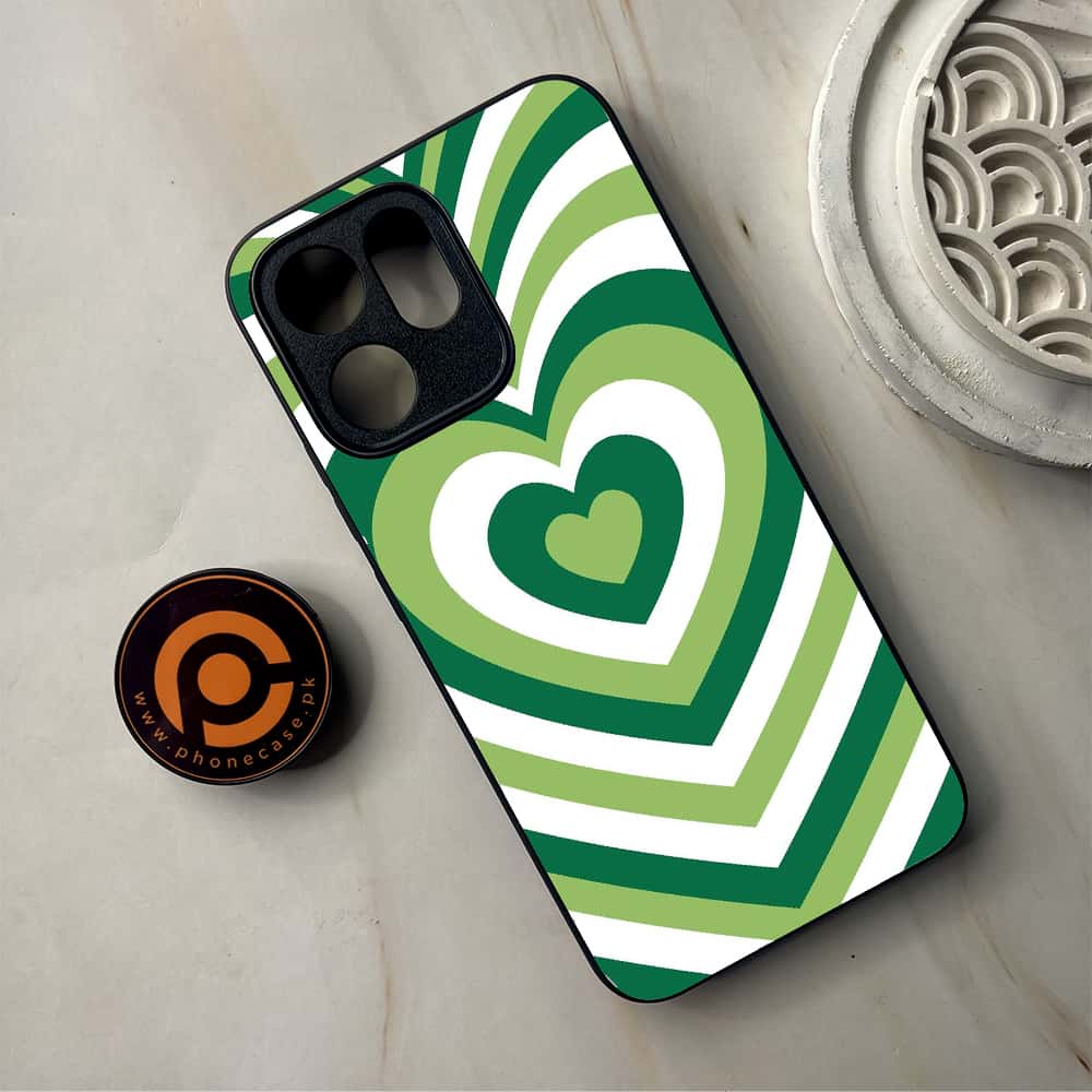 Oppo Reno 14F 5G - Heart Beat Series - Premium Metal Printed Soft Bumper Shockproof Case