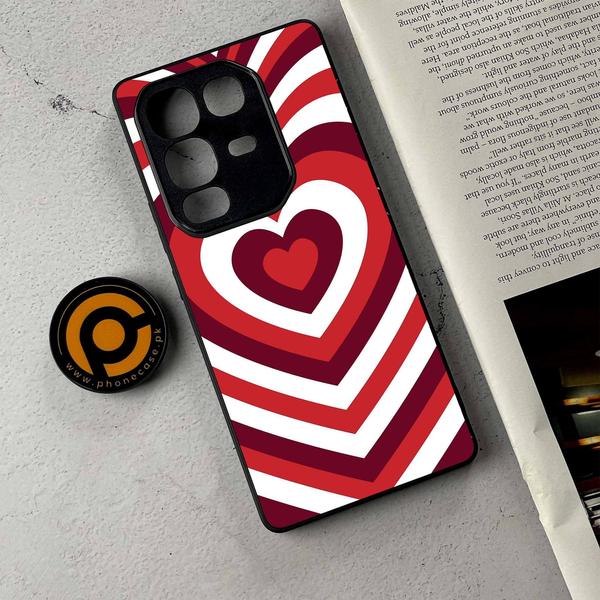 Infinix Note 50 Pro Plus - Heart Beat Series - Premium Metal Printed Soft Bumper Shockproof Case