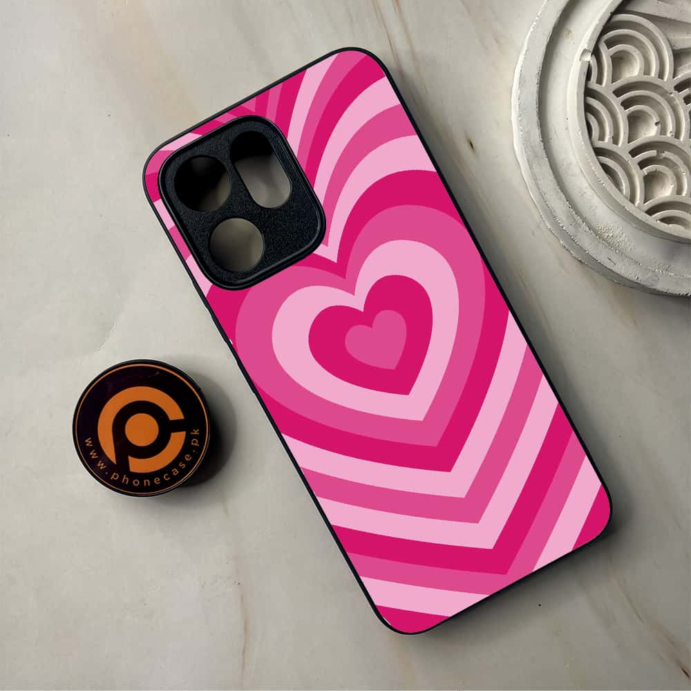 Oppo Reno 14F 5G - Heart Beat Series - Premium Metal Printed Soft Bumper Shockproof Case