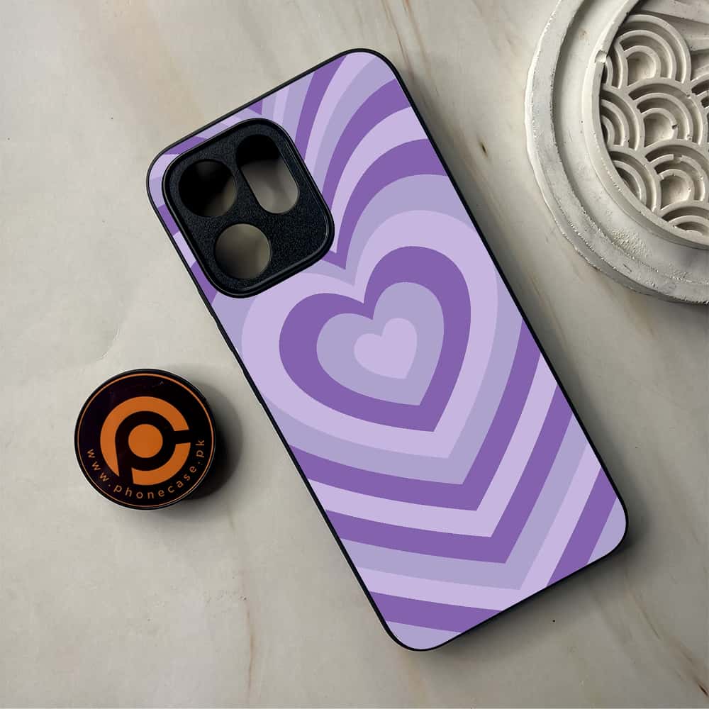 Oppo Reno 14F 5G - Heart Beat Series - Premium Metal Printed Soft Bumper Shockproof Case
