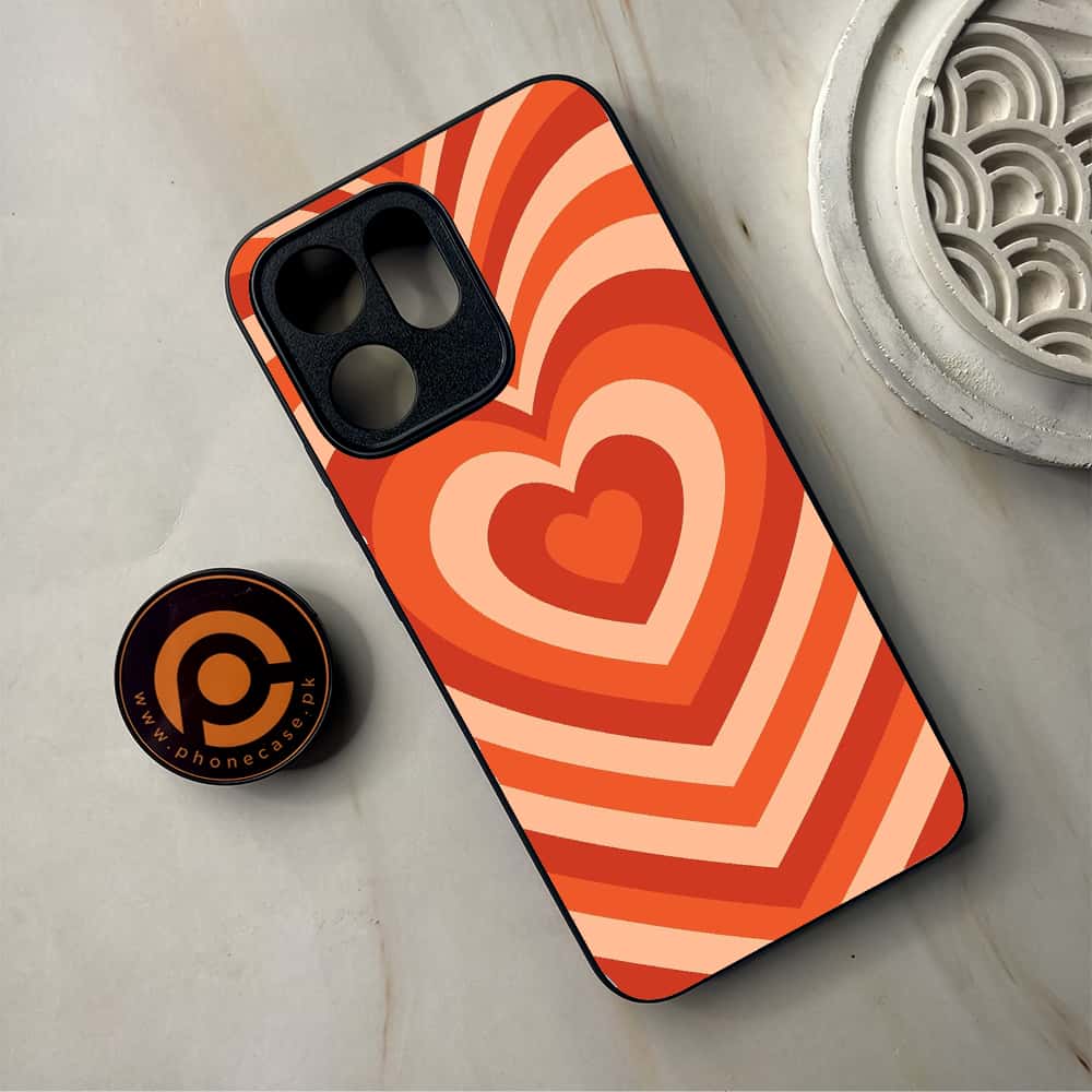 Oppo Reno 14F 5G - Heart Beat Series - Premium Metal Printed Soft Bumper Shockproof Case