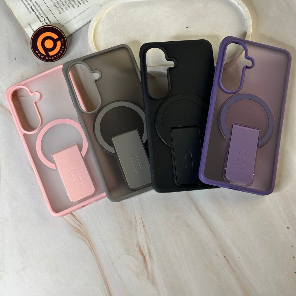 Galaxy S26 Premium Icy Frost Magsafe Case With Kick-Stand