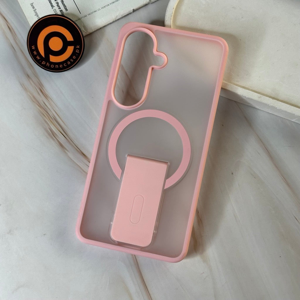 Galaxy S26 Premium Icy Frost Magsafe Case With Kick-Stand