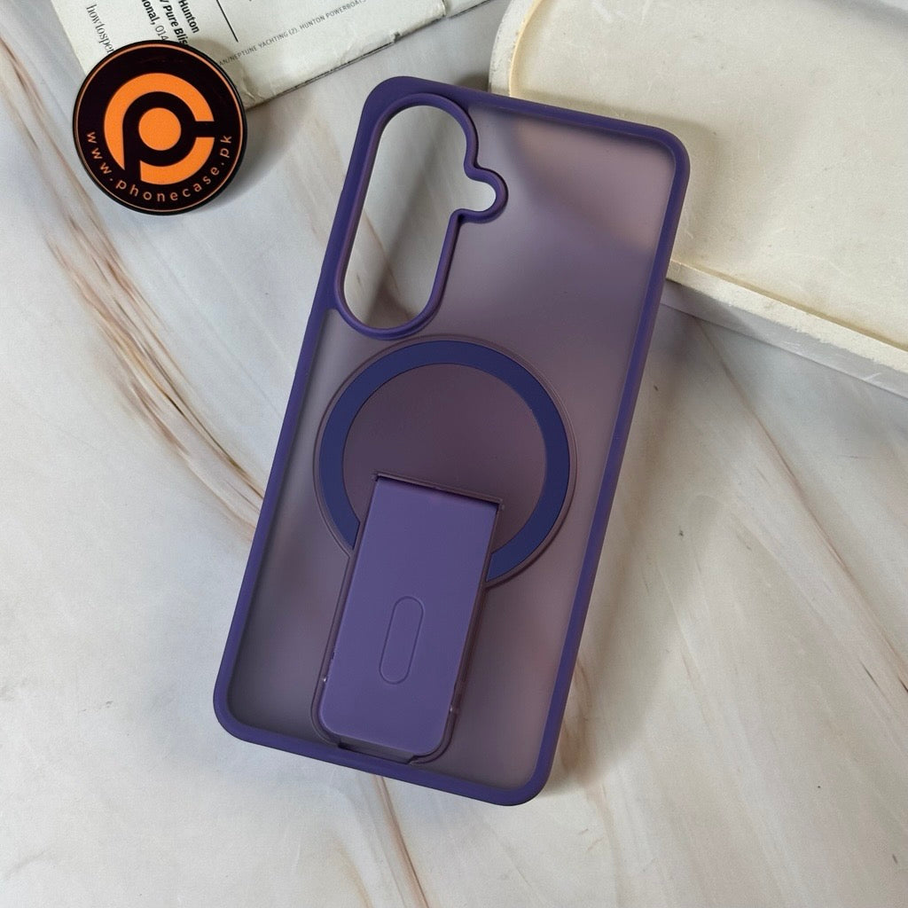 Galaxy S26 Premium Icy Frost Magsafe Case With Kick-Stand