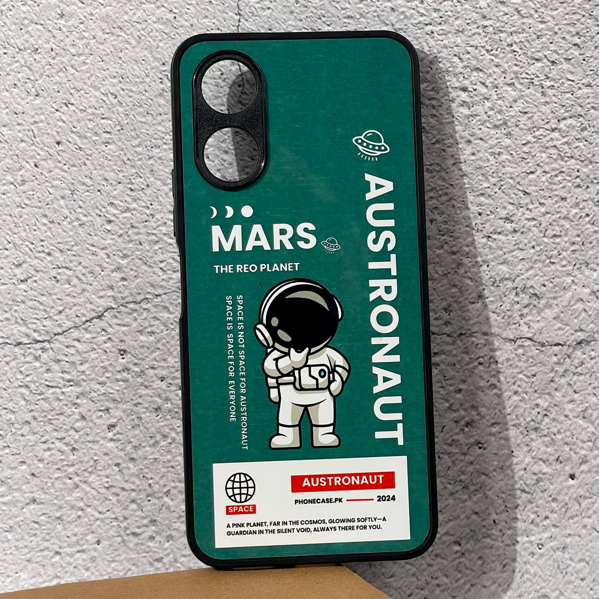 Vivo Y02s - Astronaut Series Design 5 - Premium Printed Metal soft Bumper shock Proof Case CS-14296
