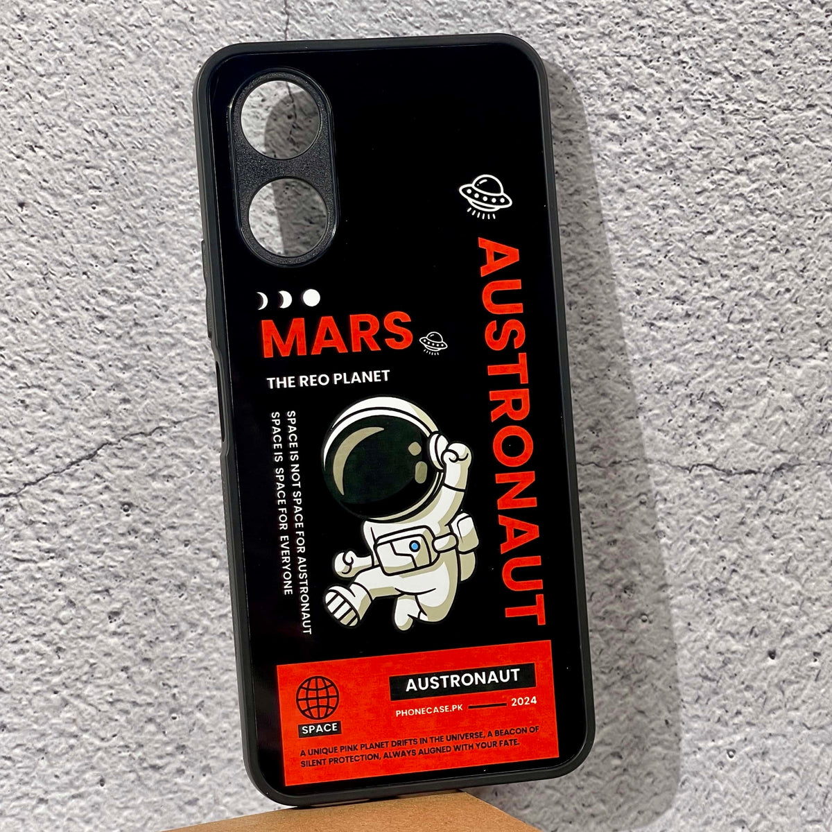 Vivo Y02s - Astronaut Series Design 4 - Premium Printed Metal soft Bumper shock Proof Case CS-23933