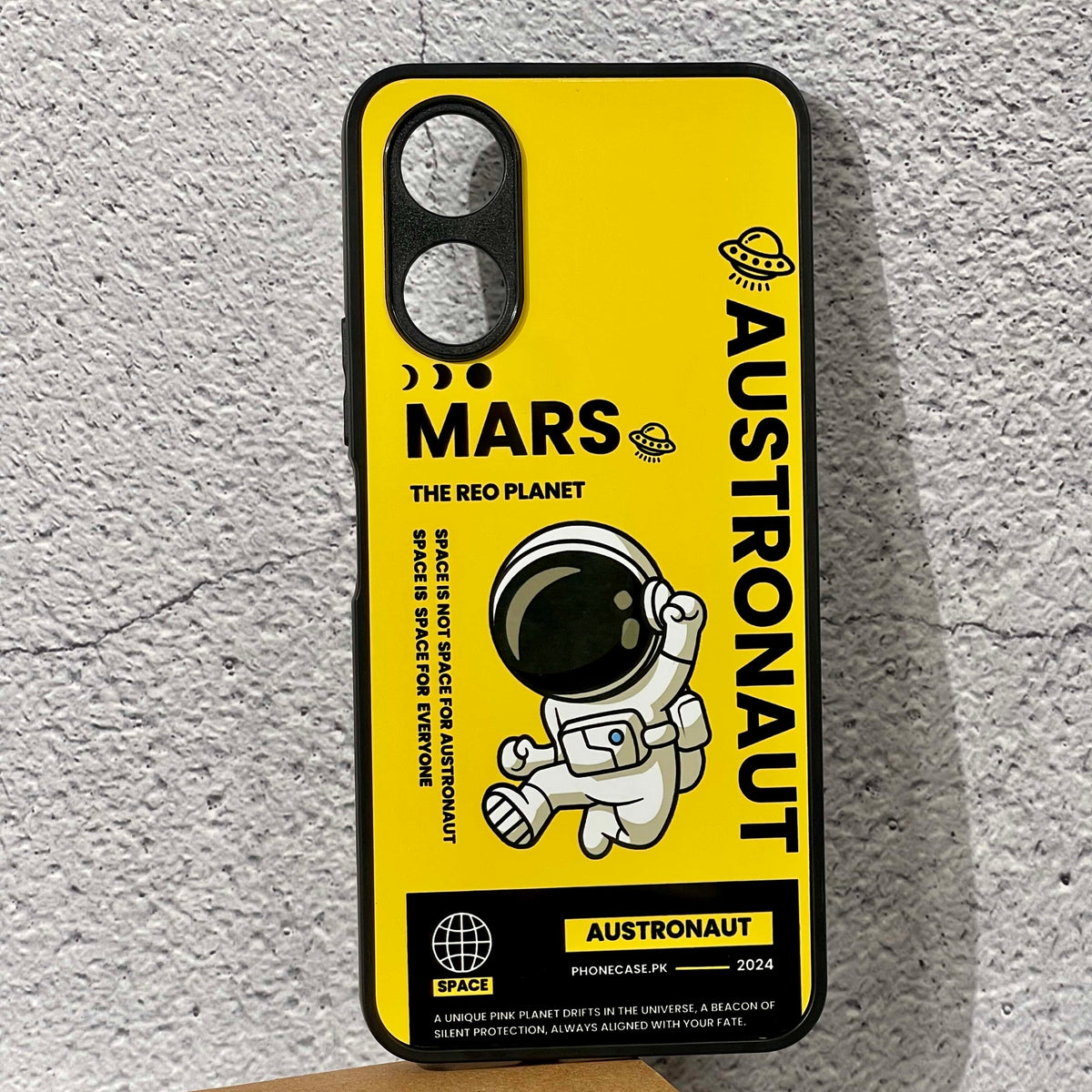 Vivo Y02s - Astronaut Series Design 7 - Premium Printed Metal soft Bumper shock Proof Case CS-14299