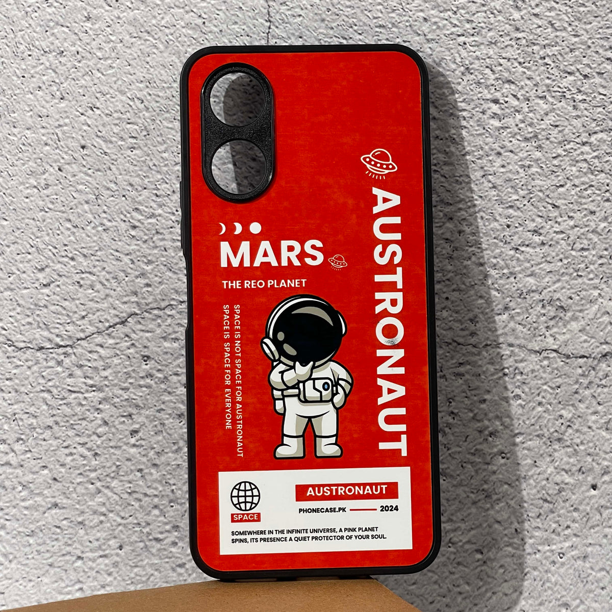 Vivo Y02s - Astronaut Series Design 1 - Premium Printed Metal soft Bumper shock Proof Case CS-14298