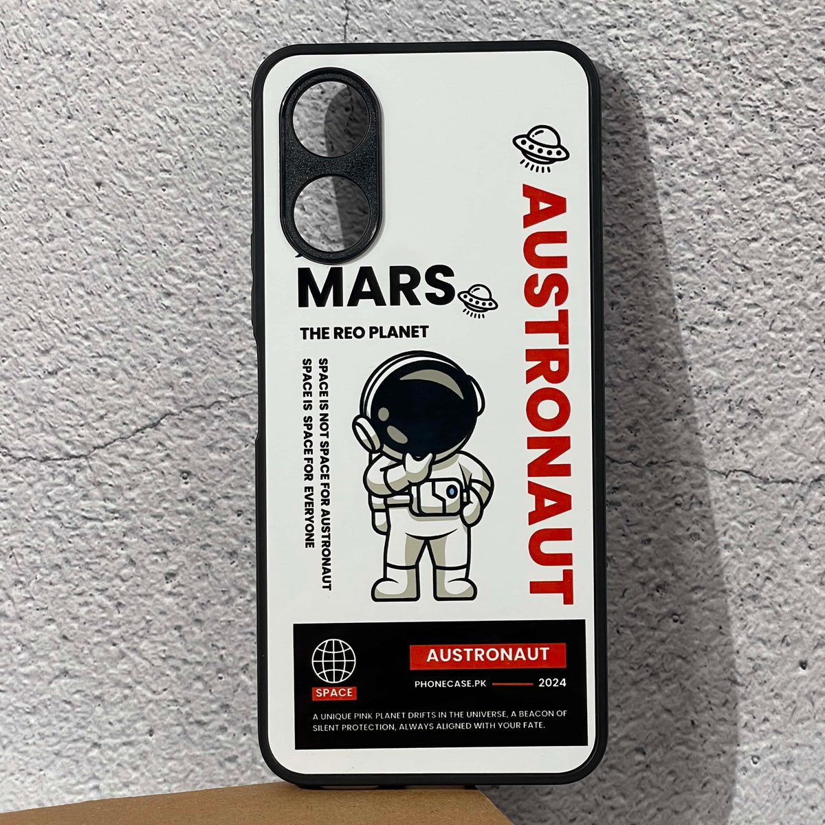 Vivo Y02s - Astronaut Series Design 3 - Premium Printed Metal soft Bumper shock Proof Case CS-14295