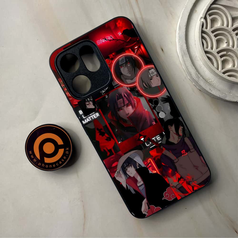 Oppo Reno 14F 5G -  Itachi Aesthetic - Premium Metal Printed Soft Bumper Shockproof Case