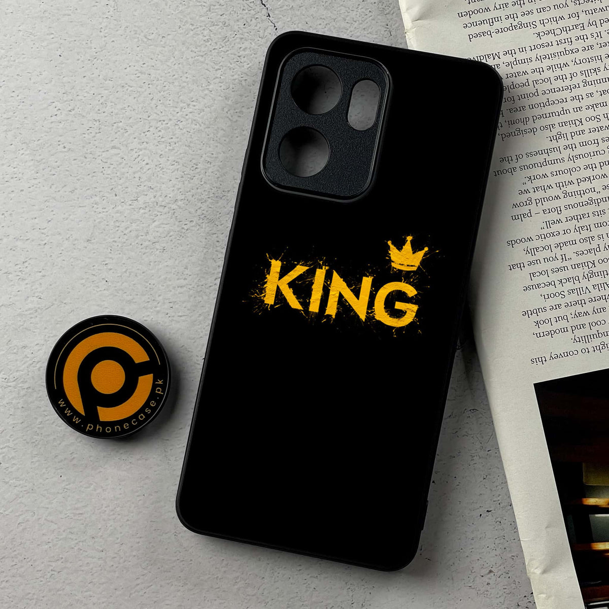 Oppo Reno 14F 5G - King 2.0 Series - Premium Metal Printed Soft Bumper Shockproof Case