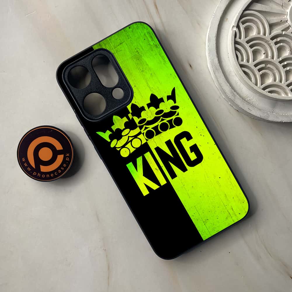 Oppo Reno 14 5G - King 2.0 Series - Premium Metal Printed soft Bumper shock Proof Case