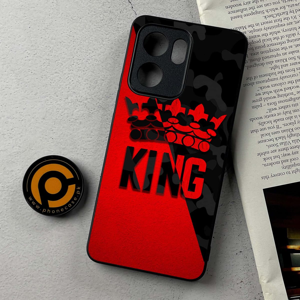 Oppo Reno 14F 5G - King 2.0 Series - Premium Metal Printed Soft Bumper Shockproof Case