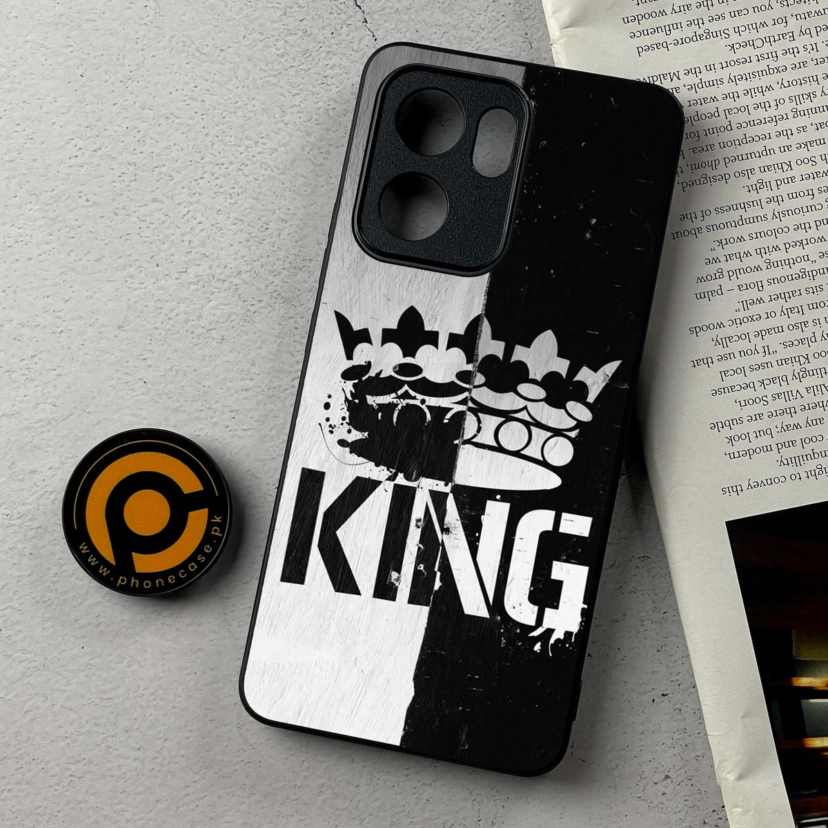 Oppo Reno 14F 5G - King 2.0 Series - Premium Metal Printed Soft Bumper Shockproof Case