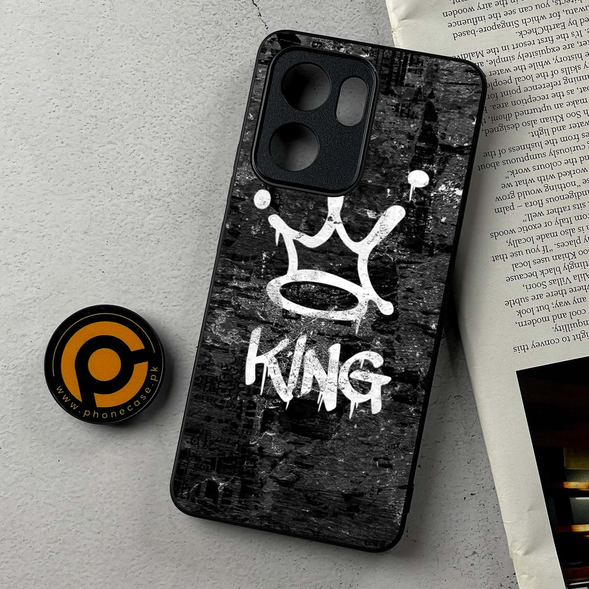 Oppo Reno 14F 5G - King 2.0 Series - Premium Metal Printed Soft Bumper Shockproof Case