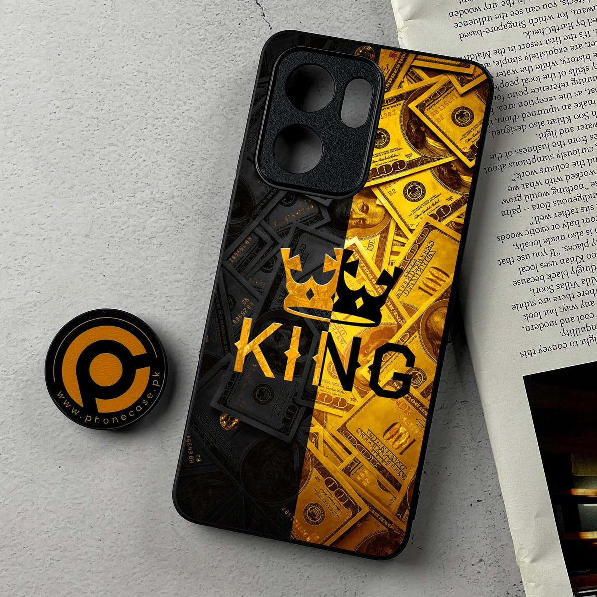 Oppo Reno 14F 5G - King 2.0 Series - Premium Metal Printed Soft Bumper Shockproof Case