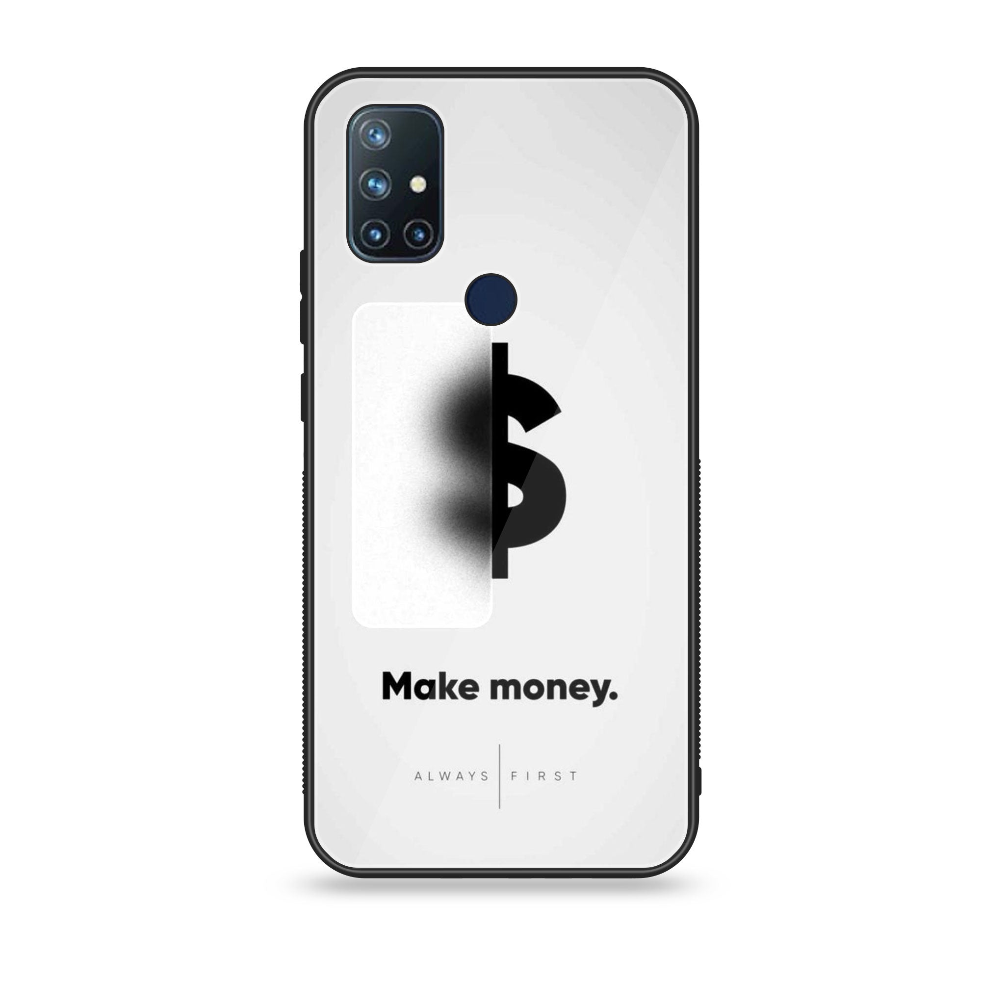 OnePlus Nord N10- Dollar Series - Premium Printed Glass soft Bumper shock Proof Case