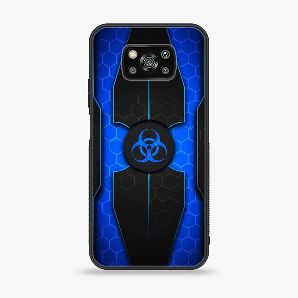 Xiaomi Poco X3 - Biohazard Sign Series - Premium Printed Glass soft Bumper shock Proof Case
