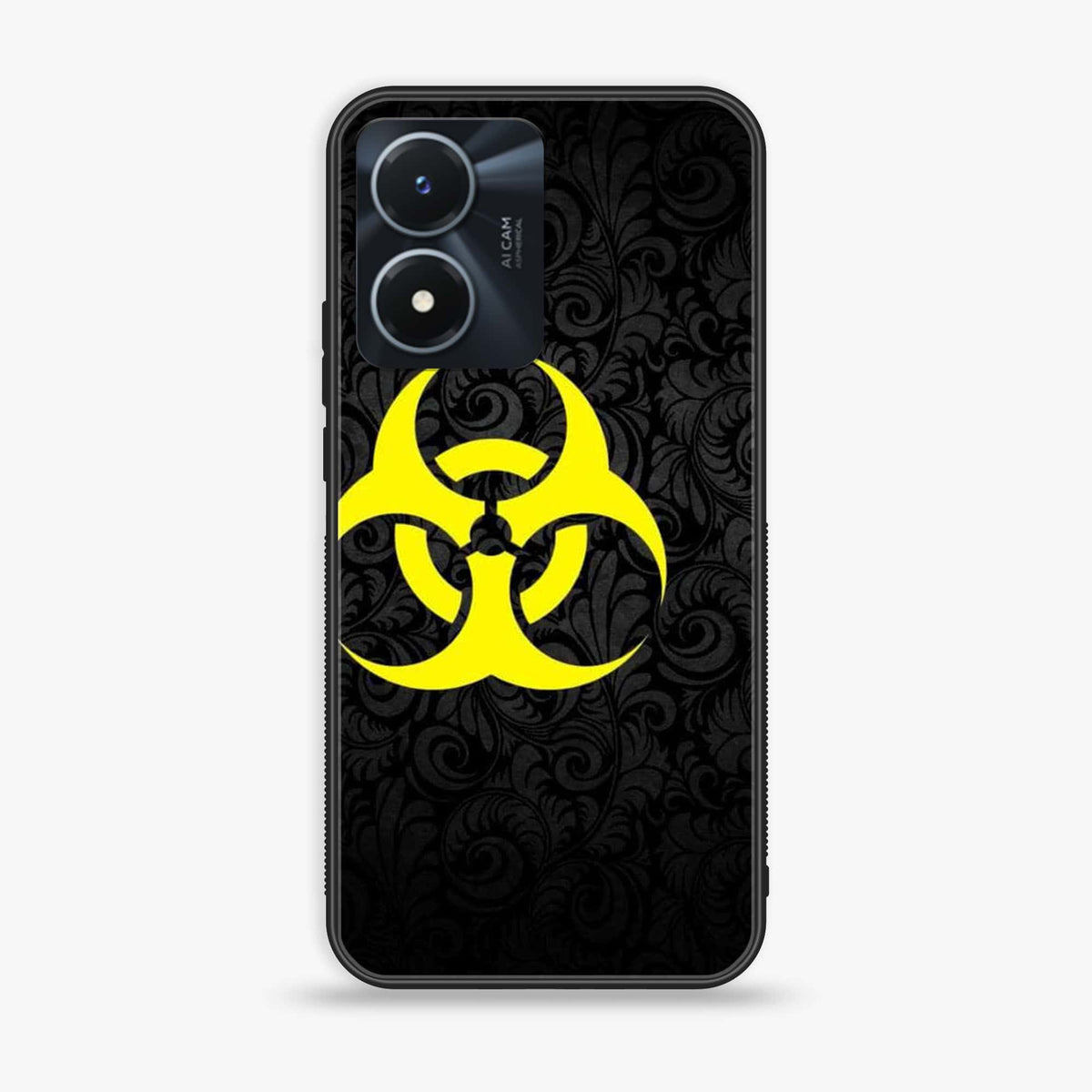 Vivo Y02s - Biohazard Sign Series - Premium Printed Glass soft Bumper shock Proof Case