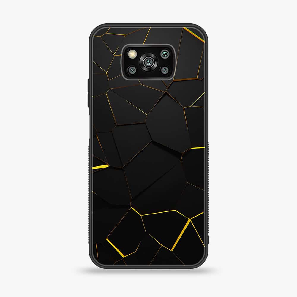 Xiaomi Poco X3- 3D Designs - Premium Printed Glass soft Bumper shock Proof Case