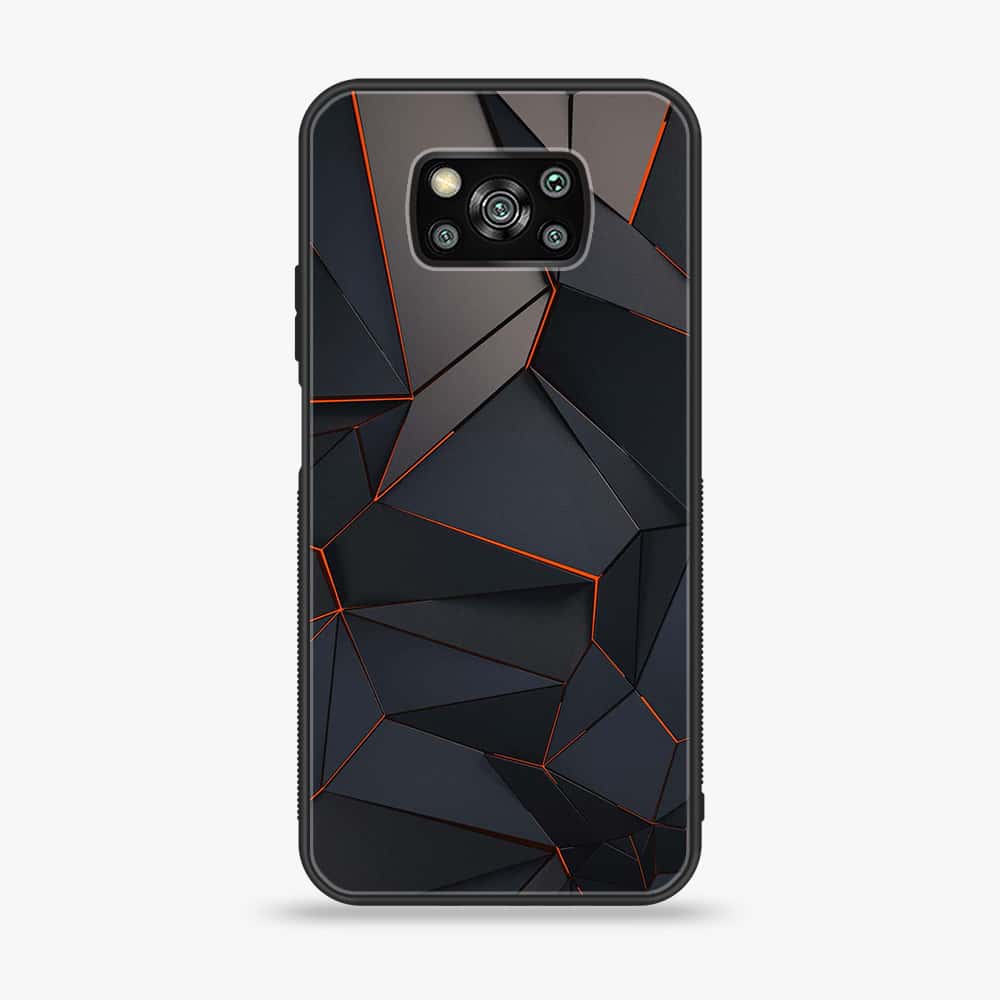 Xiaomi Poco X3- 3D Designs - Premium Printed Glass soft Bumper shock Proof Case