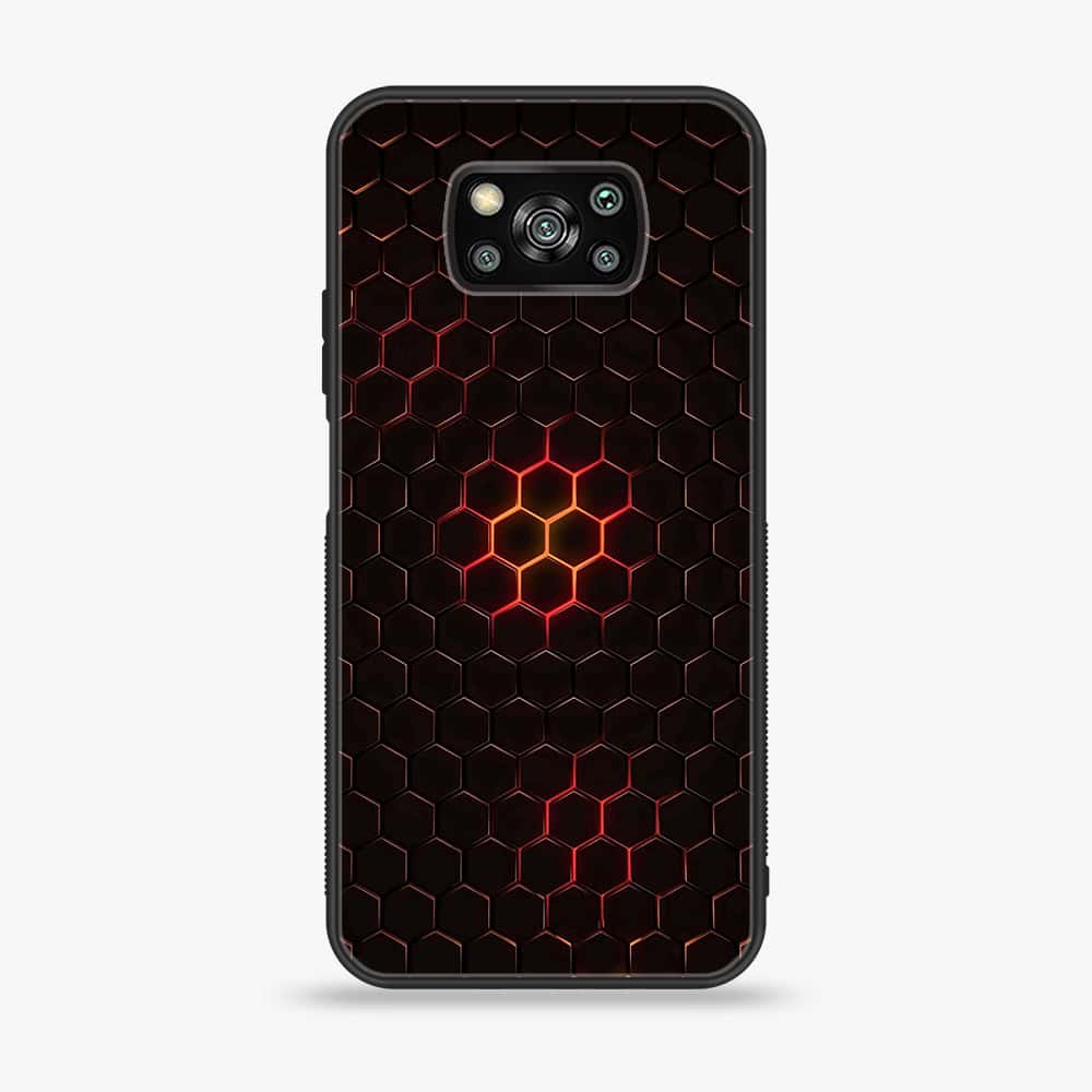 Xiaomi Poco X3- 3D Designs - Premium Printed Glass soft Bumper shock Proof Case