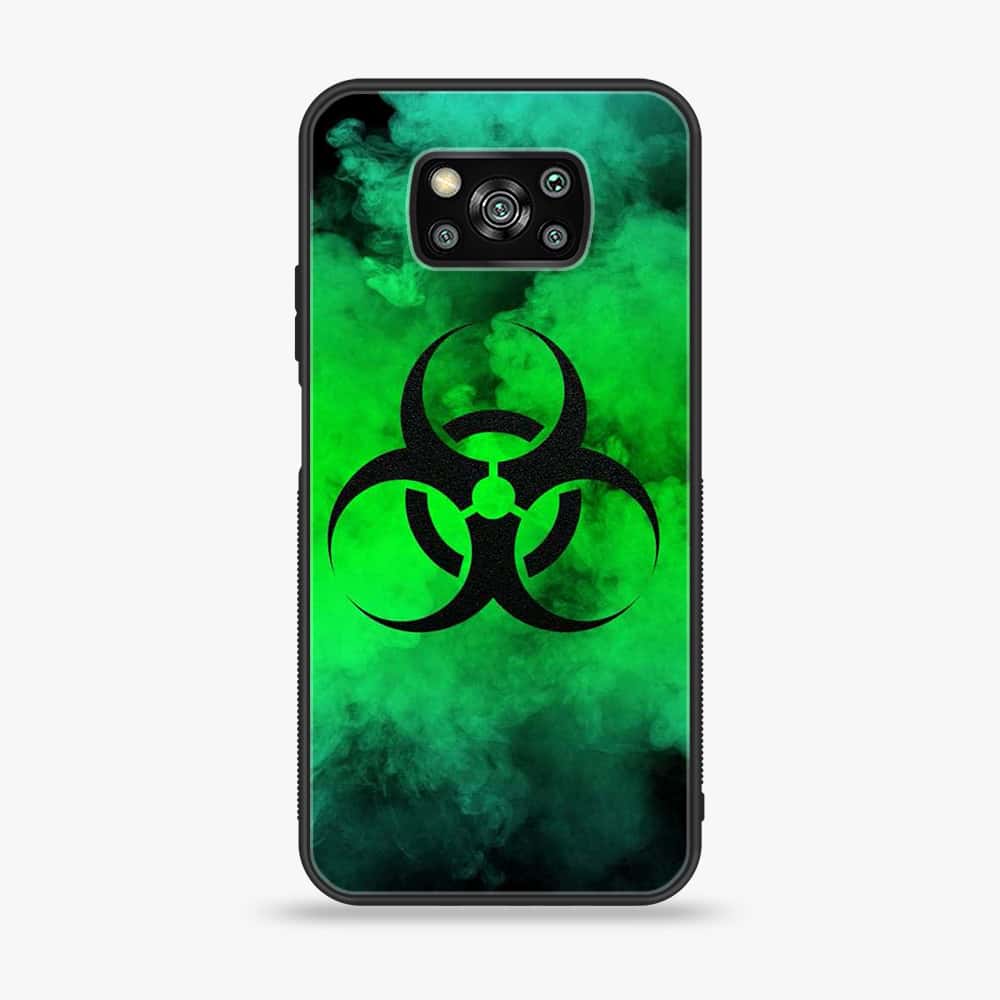Xiaomi Poco X3 - Biohazard Sign Series - Premium Printed Glass soft Bumper shock Proof Case