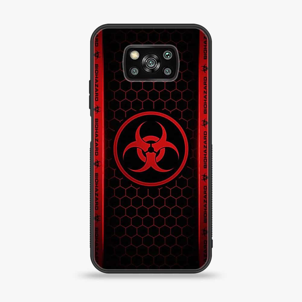 Xiaomi Poco X3 - Biohazard Sign Series - Premium Printed Glass soft Bumper shock Proof Case